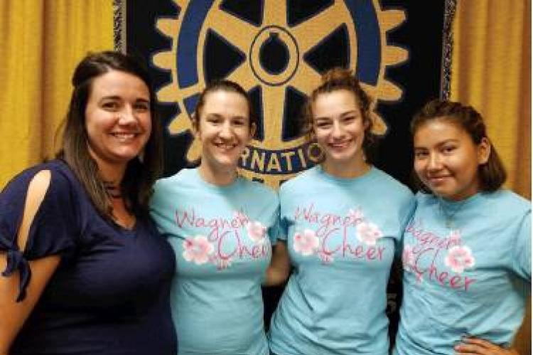 Rachel Doom, Coach Ciera Hansen, Megan Merkwan and Isabella Cournoyer. Courtesy Photo Article Image Alt Text