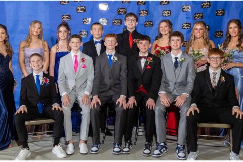 Freshmen Class members are, back row from left: Atyliese Akridge, Abegael Odens, Bailey Wynia, Jacob Sassaman, Sean Schryvers, Addison Lavelle, Brielle Voigt, and Raegan Brandt; front row: Beau Tolsma, Jayden Petrik, Charlie Cooper, Zander Fathke, Brenson