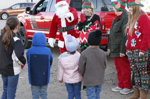 SANTA MAKES A STOP IN AVON
