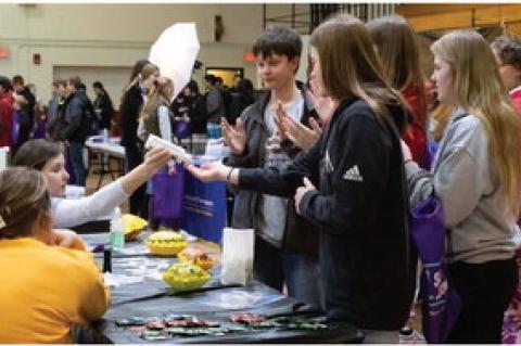 EIGHTH GRADERS ATTEND CAREER FAIR AT WAGNER ARMORY