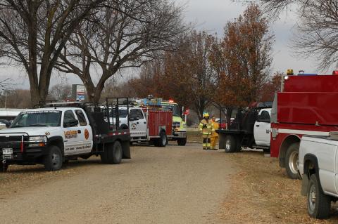 LAKE ANDES FIRE DEPARTMENT ASSISTS WAGNER WITH WAGNER GOOD SAMARITAN FIRE 