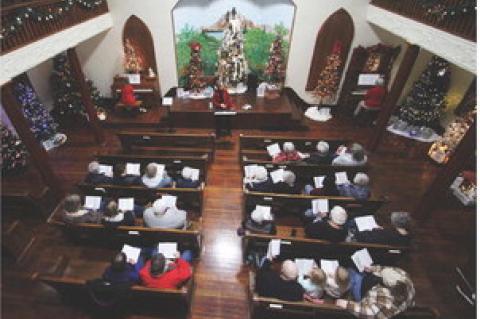 DECORATED TREES RETURN TO BETHEL CHURCH