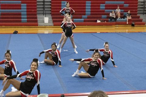 CHEER TEAM COMPETES AT BON HOMME