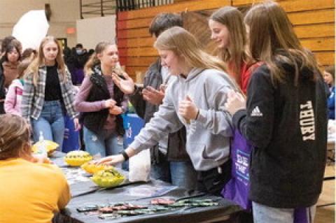 EIGHTH GRADERS ATTEND CAREER FAIR AT WAGNER ARMORY