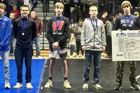 Frank Krcil placed 3rd in his weight bracket.