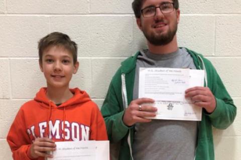 JH AND HS STUDENTS OF THE MONTH