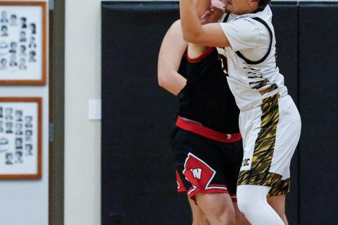 Garth Maas with the rebound