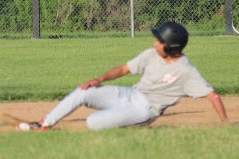 Apollo Doney slides into second in last Wednesday night's game as the Wagner 14U team took on Salem in a double header at Wagner. Wagner took the win 3-2 in the first game and in a well played second game, Wagner came up on the short end of a 5-3 final sc