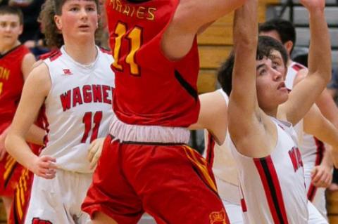 PIRATES FALL TO WAGNER RAIDERS