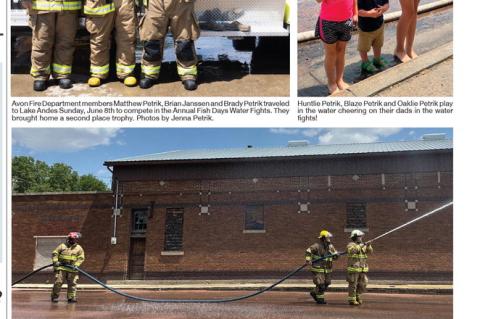 AVON FINISHES SECOND IN THE LAKE ANDES FISH DAYS WATER FIGHTS