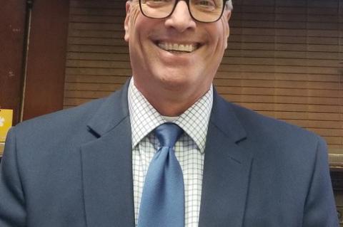 Rotarian and CEO of the Wagner Community Memorial Hospital, Bryan Slaba