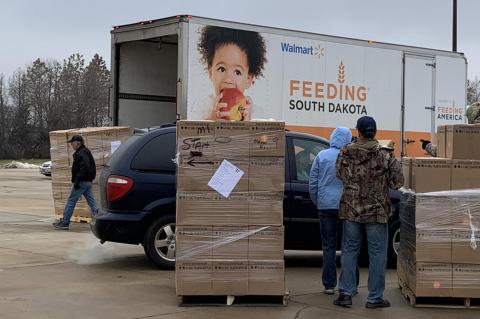 FEEDING SOUTH DAKOTA VISITS AREA