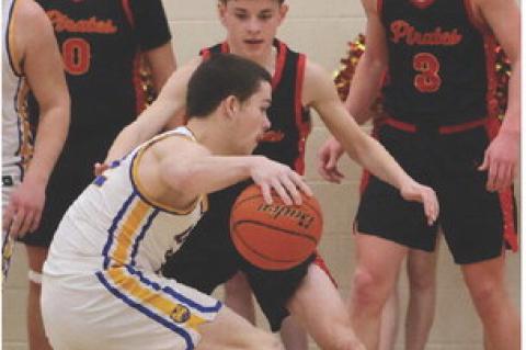 Dominic Doom, Zander Fathke and Cale Cooper set up the defense.