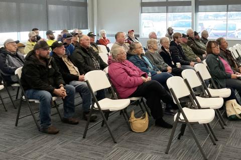 Members attended an informative meeting held at Charles MMix Electric in Lake Andes.