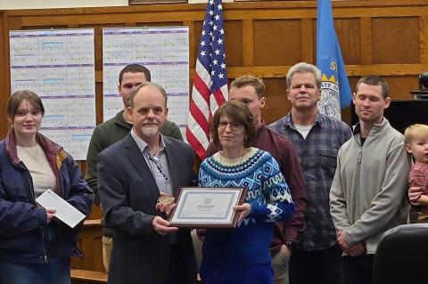 CEREMONY HELD TO HONOR LATE CHARLES MIX COUNTY PROBATION OFFICER, JERRY BARNETT
