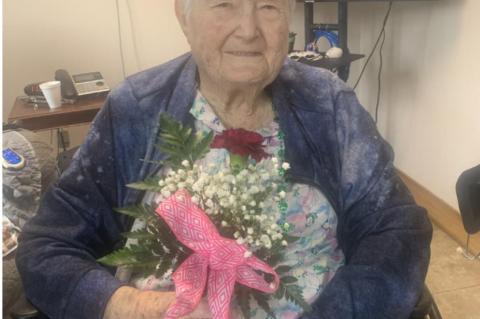 COMMUNITY PROVIDES FLOWERS FOR RESIDENTS