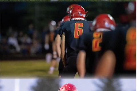 Caleb Tallman and Jacob Ratzlaff stop the Thunderhawks play.