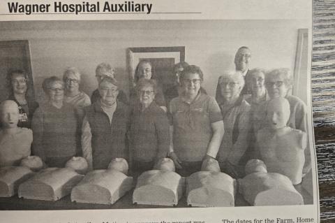 WAGNER COMMUNITY MEMORIAL HOSPITAL AVERA AUXILIARY TO DISSOLVE