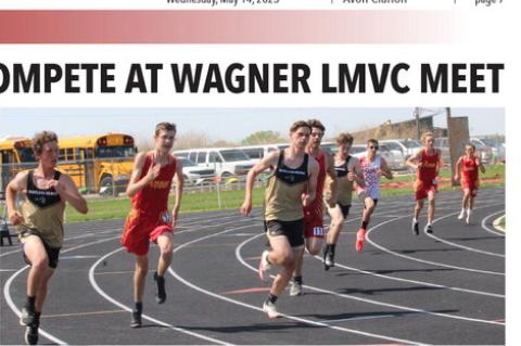 Avon boys running the 1600m run included Hoyt Brandt, Treyvan Talsma, Rance Kuhlman, and Jacob Sassaman.