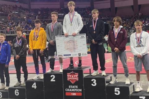 TJEERDSMA/BIEREMA COMPETE IN STATE WRESTLING