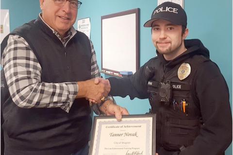 NOVAK COMPLETES LAW ENFORCEMENT TRAINING