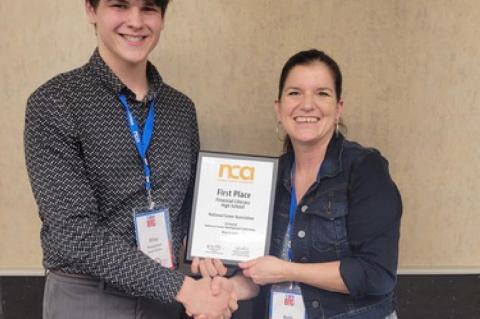 HOUSEMAN RECEIVES FIRST PLACE