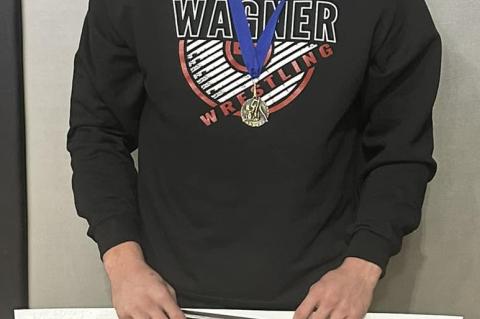 Gannon Knebel was voted Oustanding Wrestler of the Elk Point-Jefferson tournament.