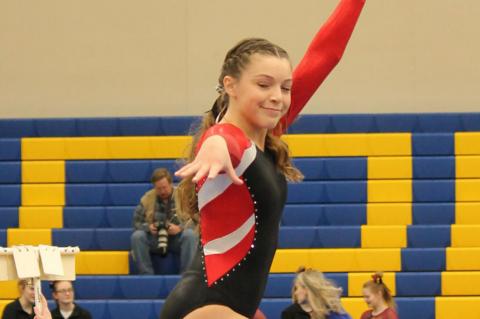 WAGNER-BON HOMME GYMNASTS PLACE 7TH AT STATE