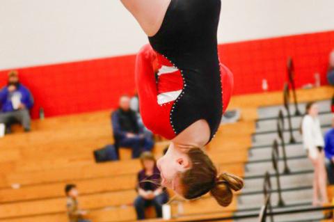 WAGNER BON HOMME GYMNASTS PLACE 2ND AT HOME INVITE